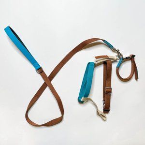 Zara Multi-Coloured Leash, Collar & Harness Bundle